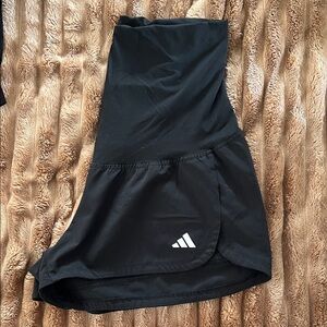 adidas Black Maternity Athletic Shorts